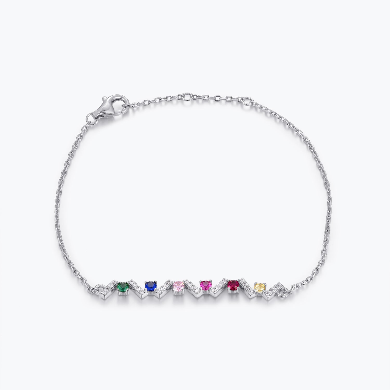 Dissoo® Rainbow Wave Bracelet in 14K Yellow/Rose Gold Vermeil,and Sterling Silver