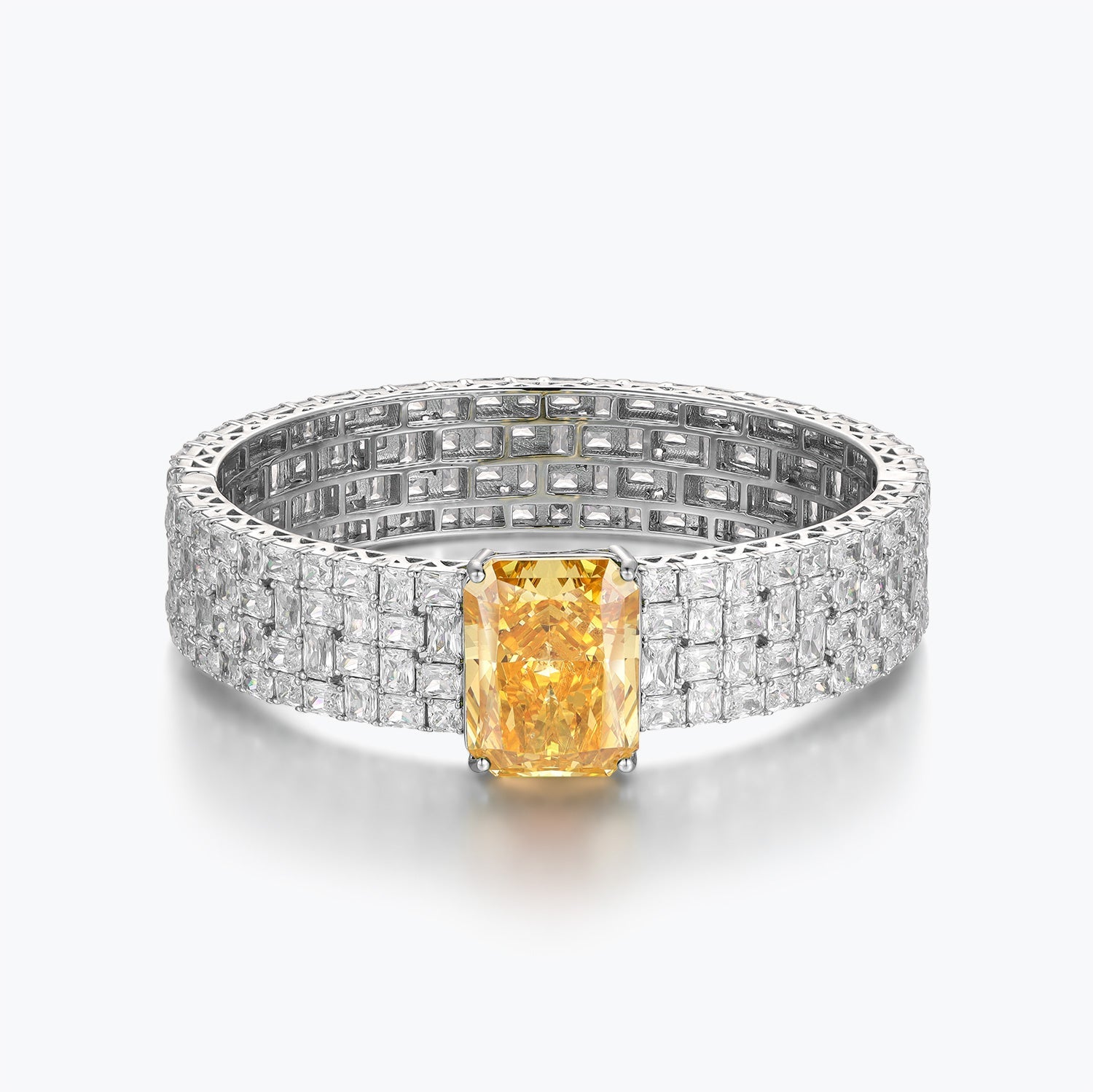 Dissoo® Emerald Green Sterling Silver Bracelets With Halo