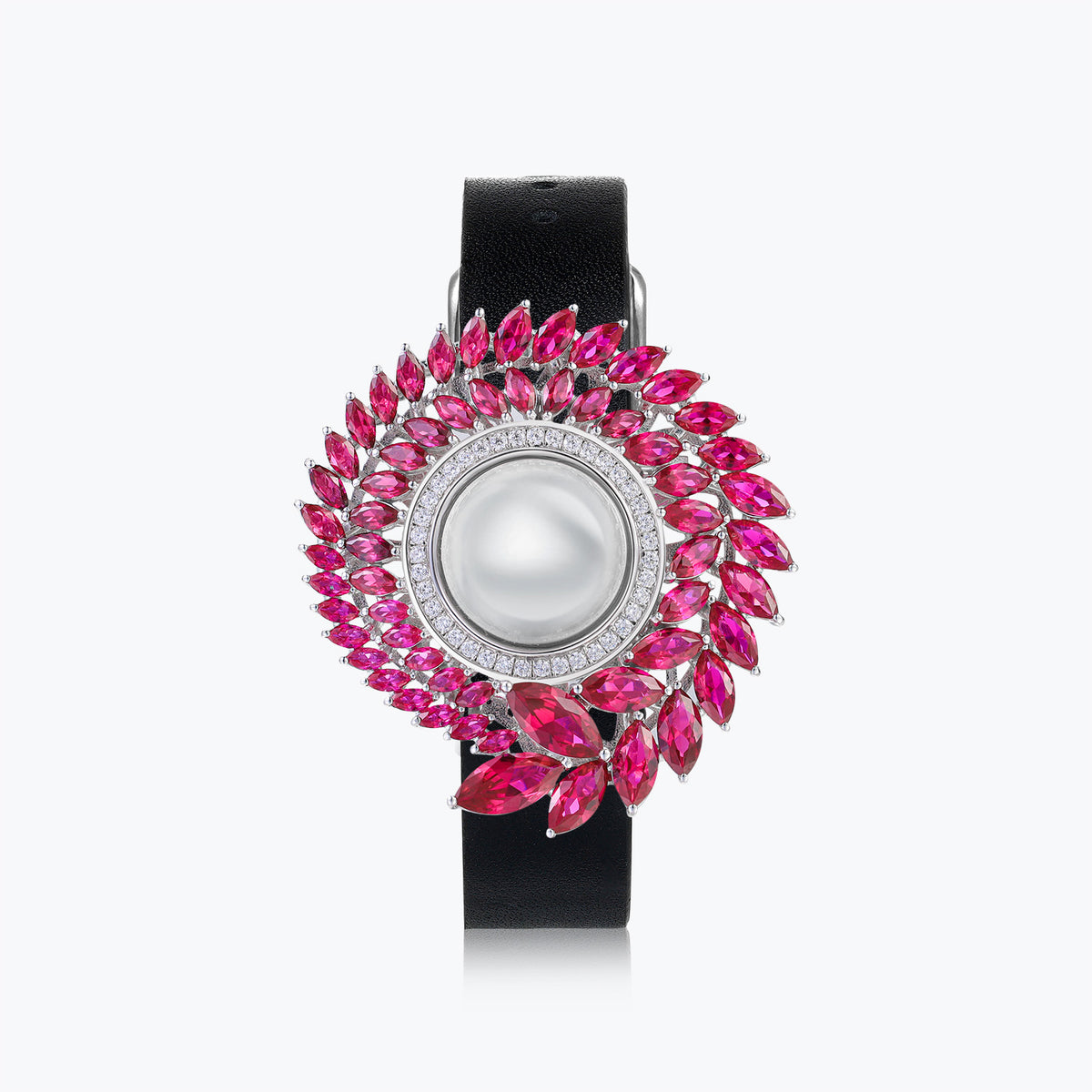 Dissoo® Sterling Silver Red Collar Bracelet