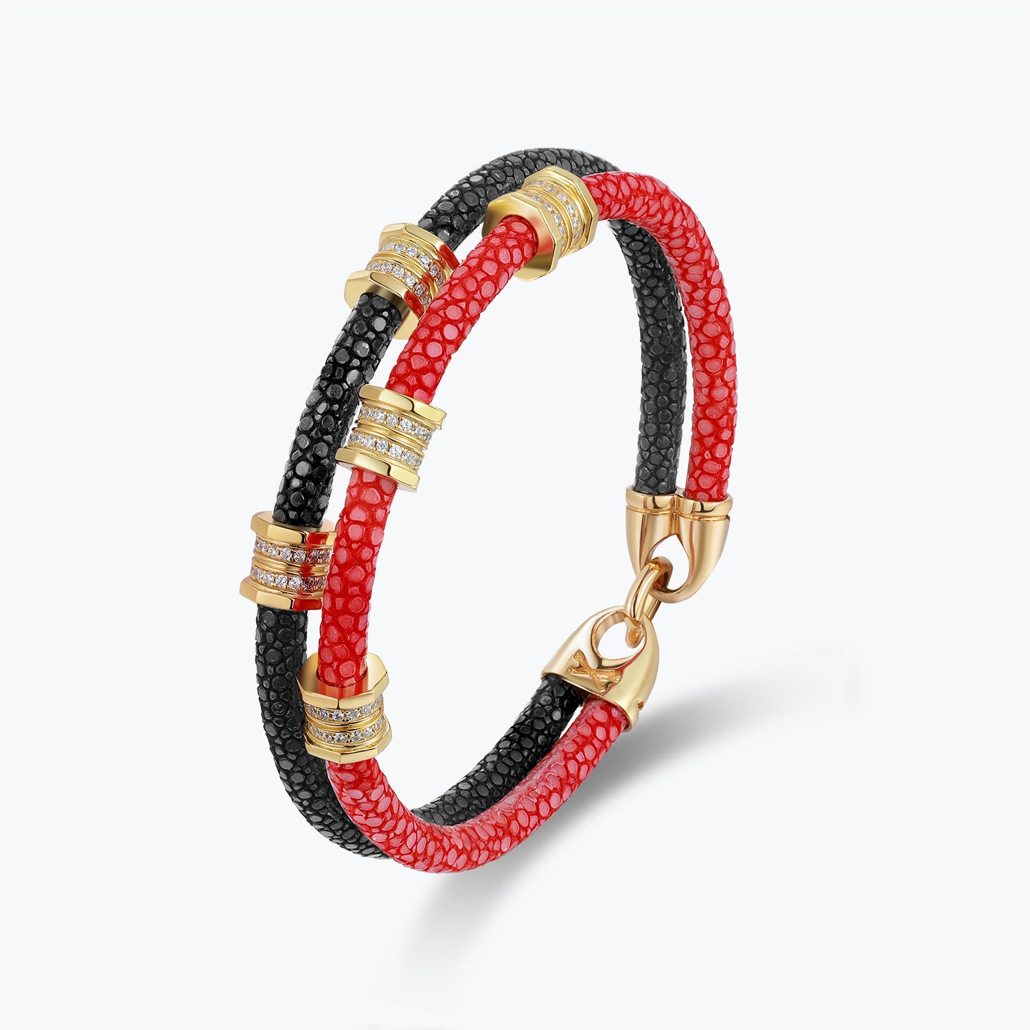 Dissoo® Luxury Stingray Bracelets with Gold Nut (Unisex)