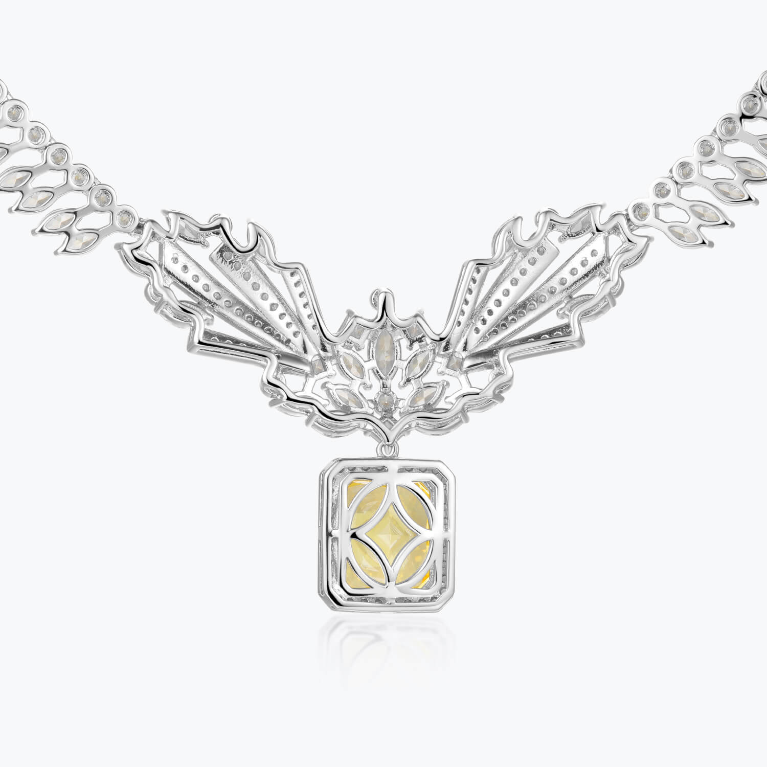 Dissoo® Yellow Blissful Lights Sterling Silver Necklace