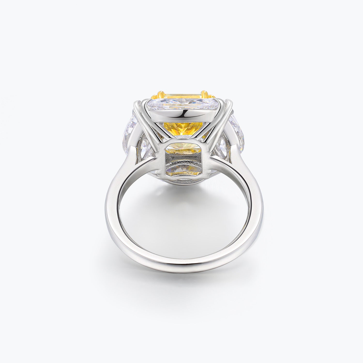 Dissoo® Pink & White Multi-Stone Cluster Oblong Cocktail Ring