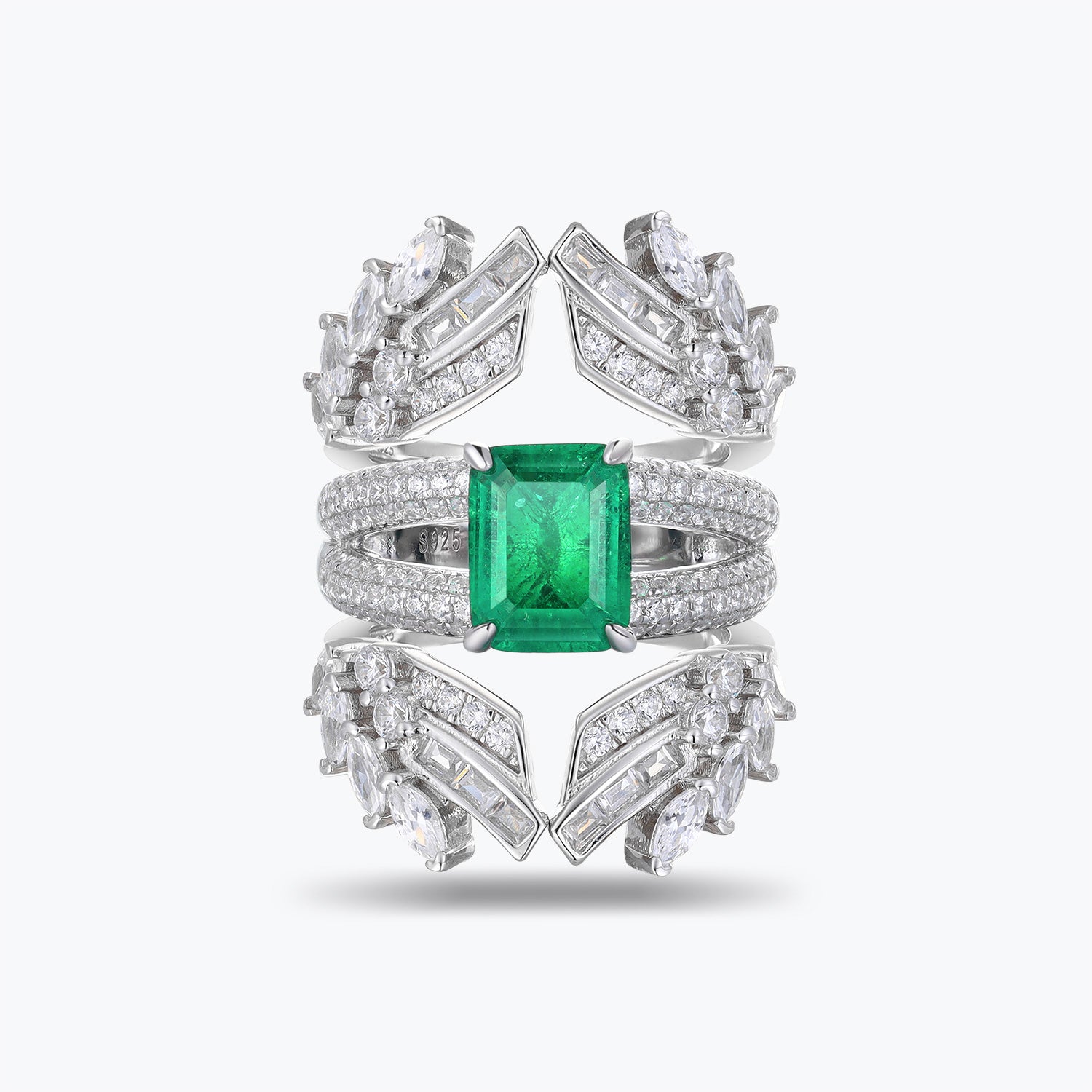 Dissoo® Ultra-Lavish 2-Piece Anniversary Engagement Ring Set
