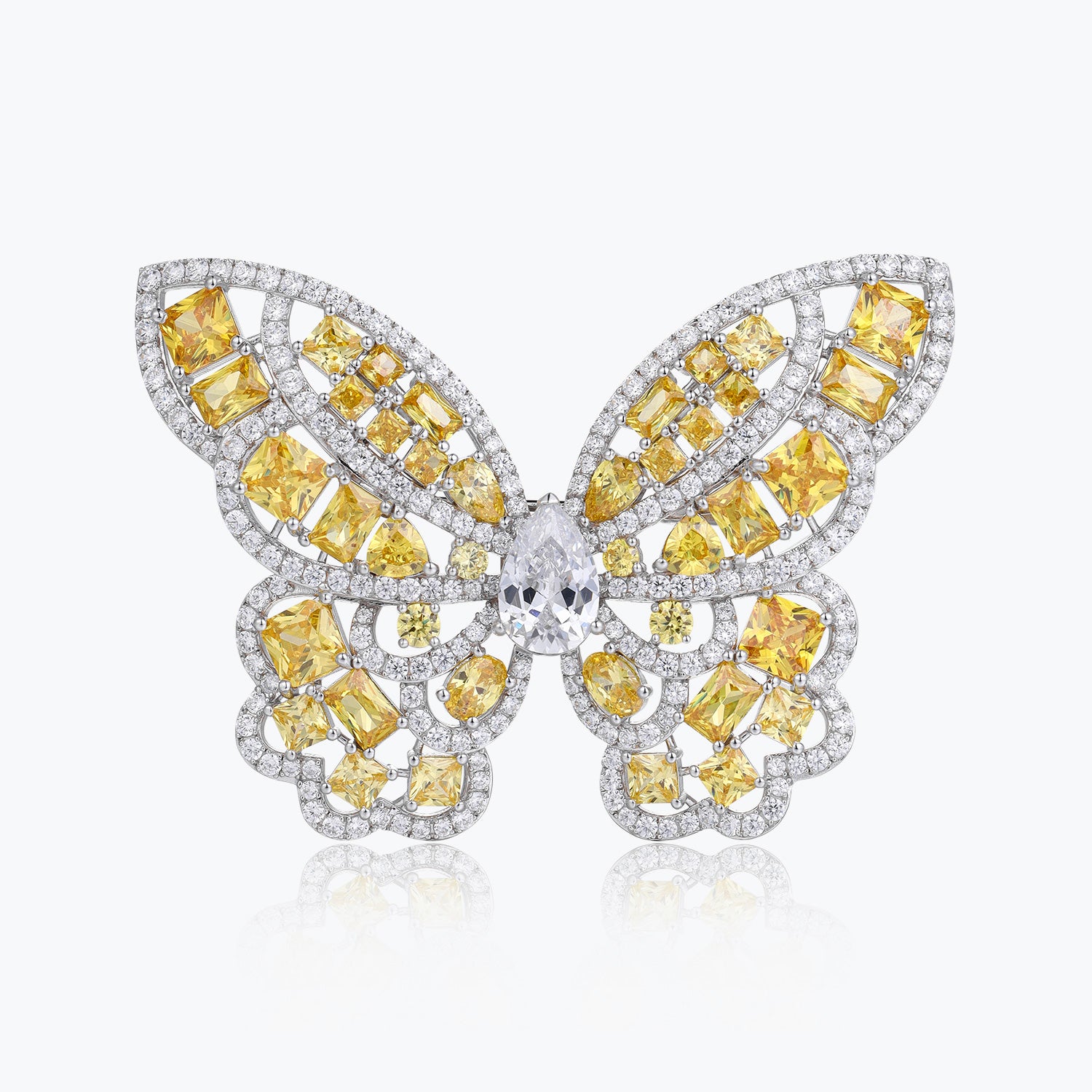 Dissoo® Filigree Butterfly Ring&Brooch