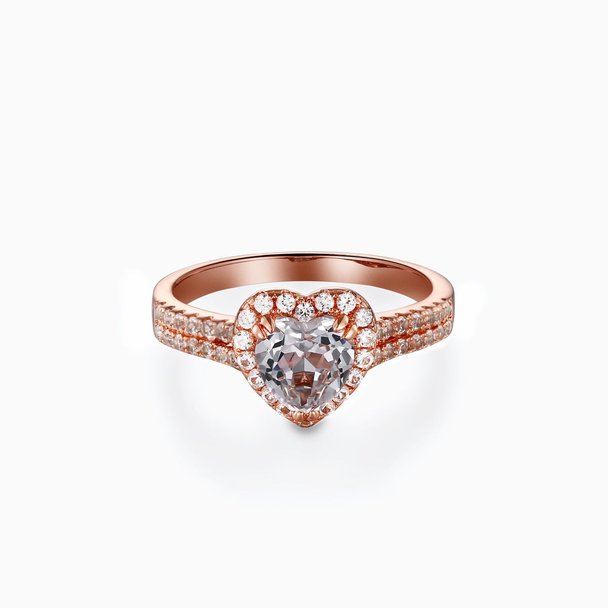 Citrine Yellow Heart Sterling Silver Ring - dissoojewelry