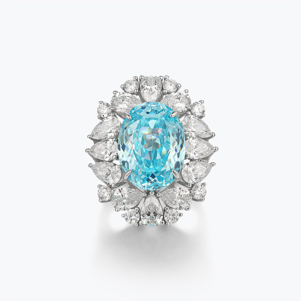 Dissoo® Blue Paraiba Sterling Silver Ring - dissoojewelry