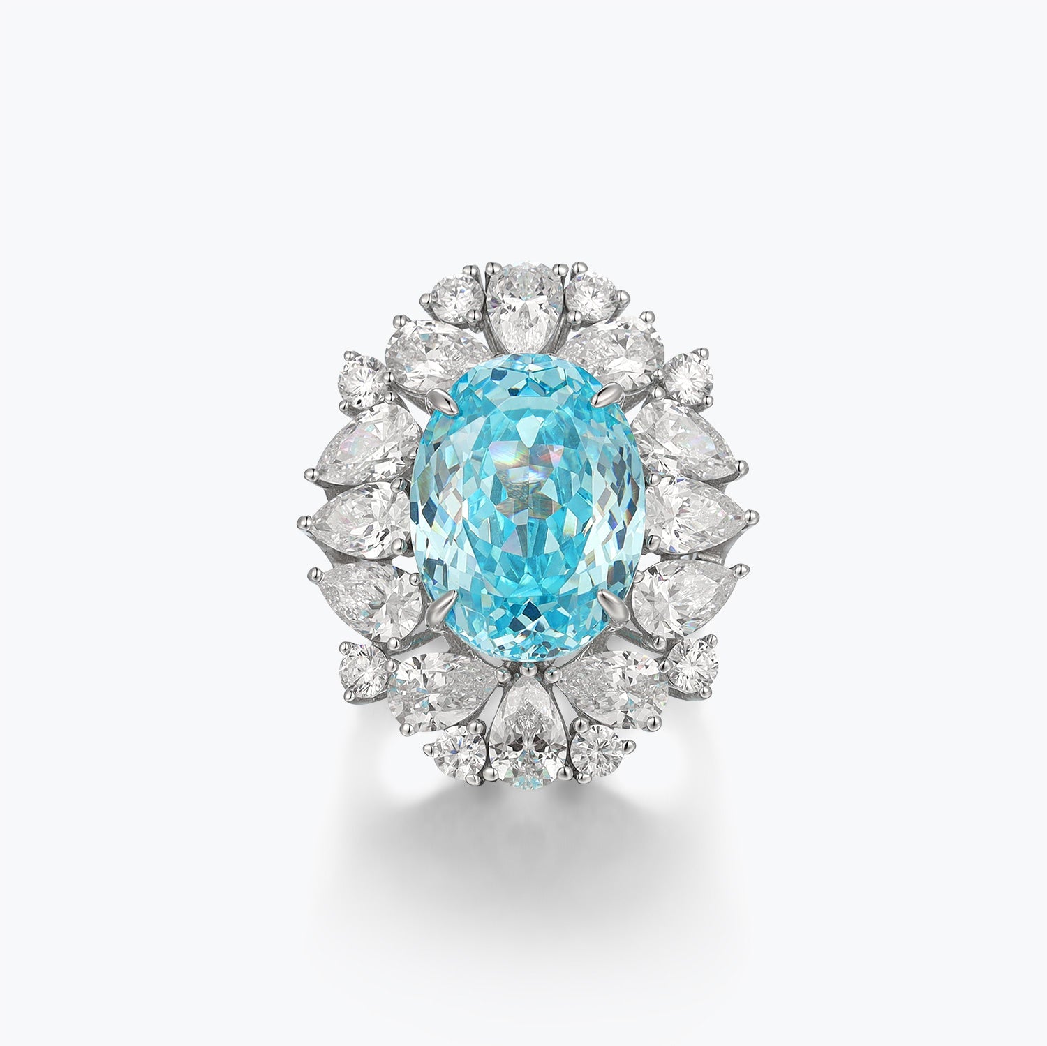 Dissoo® Blue Paraiba Sterling Silver Ring - dissoojewelry