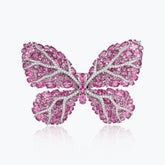 Dissoo® Butterfly Silhouette Pigeon Blood Ruby Ring&Brooch - dissoojewelry