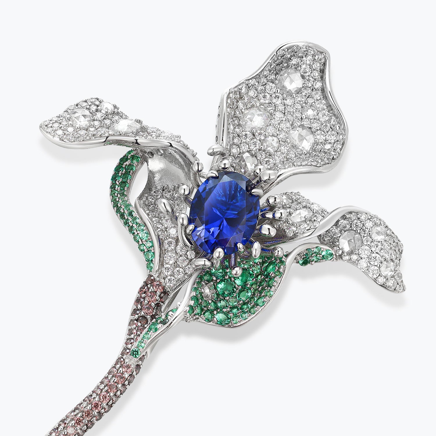 Dissoo® Colorful French Pave Fresh Flower Brooch/Pin - dissoojewelry