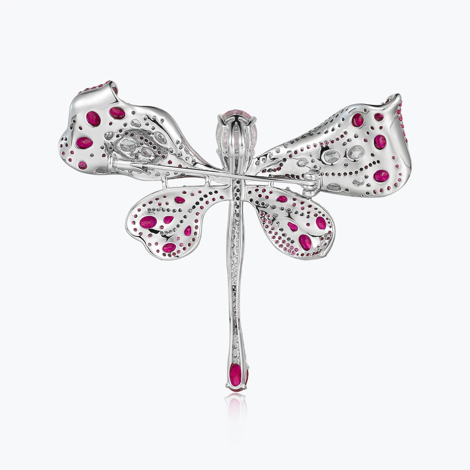 Dissoo® Pigeon Blood Ruby Dragonfly Brooch - dissoojewelry