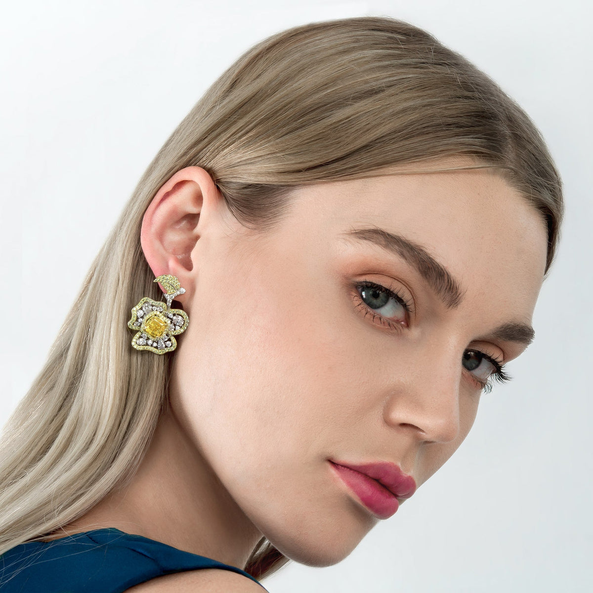 Dissoo® Sterling Silver Flowers Stud Earrings - dissoojewelry