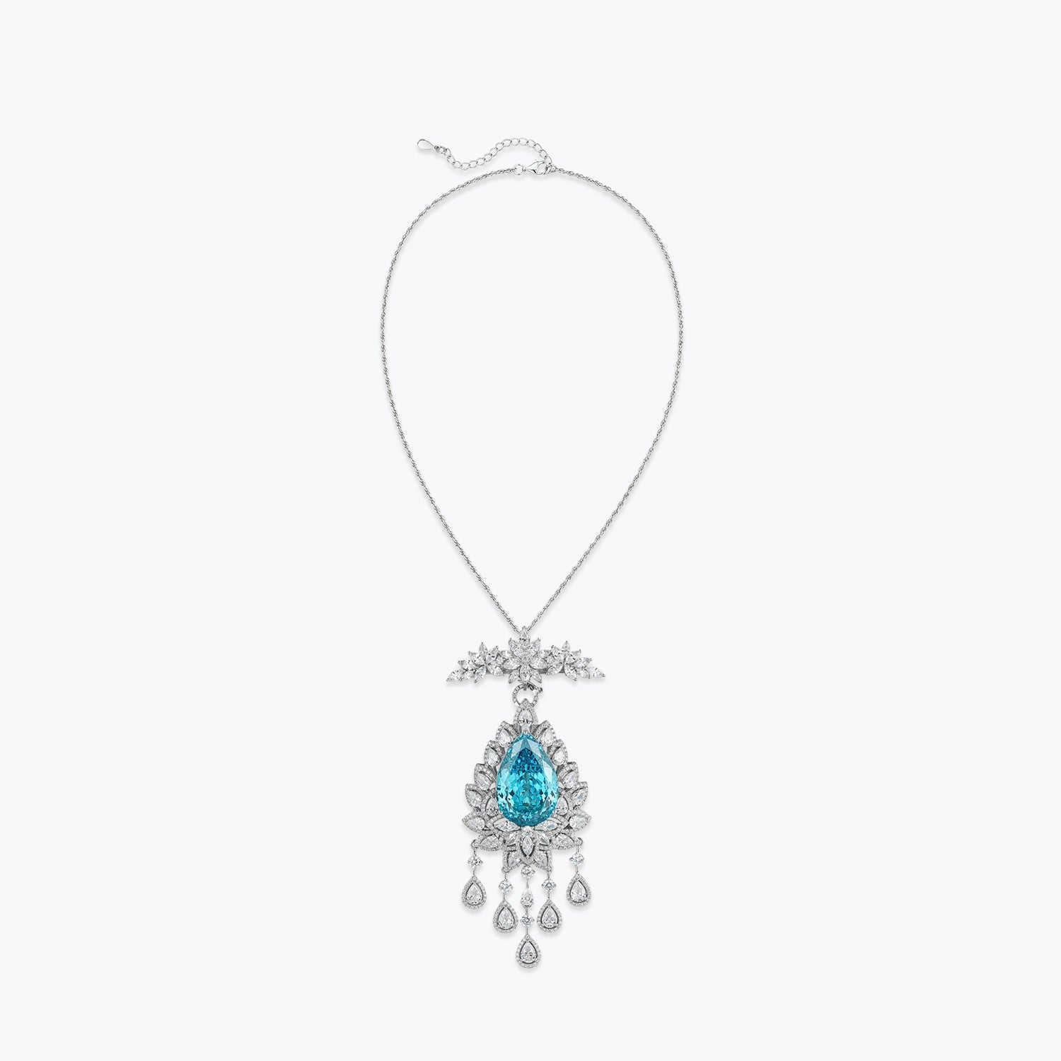 Dissoo® Vintage Chandelier Raindrop Wreath Necklace - dissoojewelry