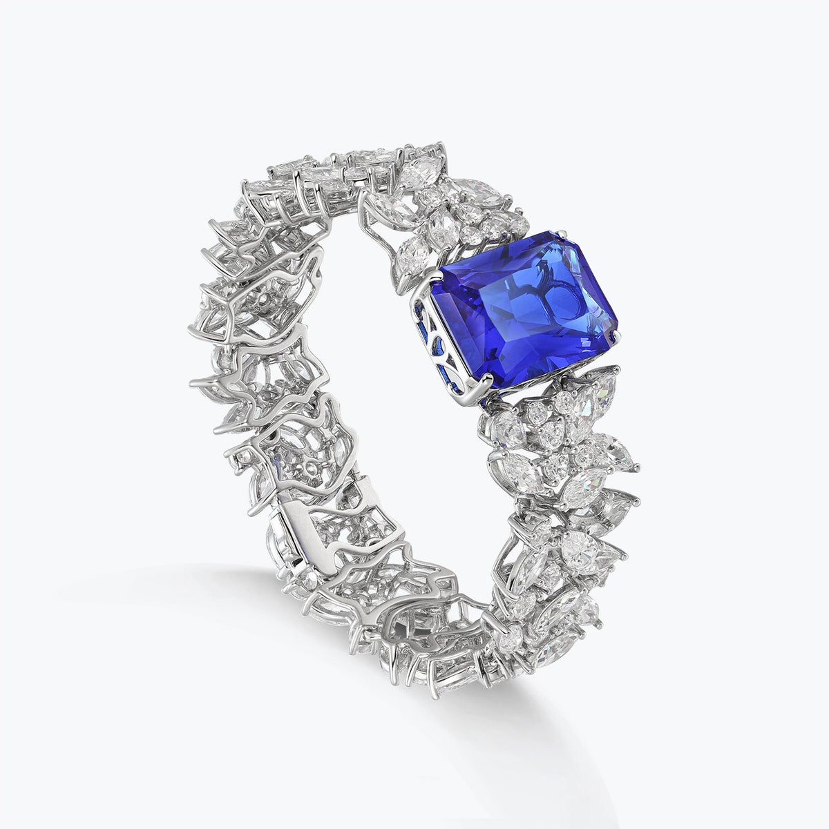 Emerald Sterling Silver Bangle Bracelets - dissoojewelry