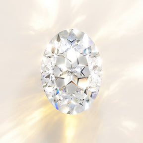 Oval Nova Design 2ct Diamond Cut Moissanite Engagement Ring