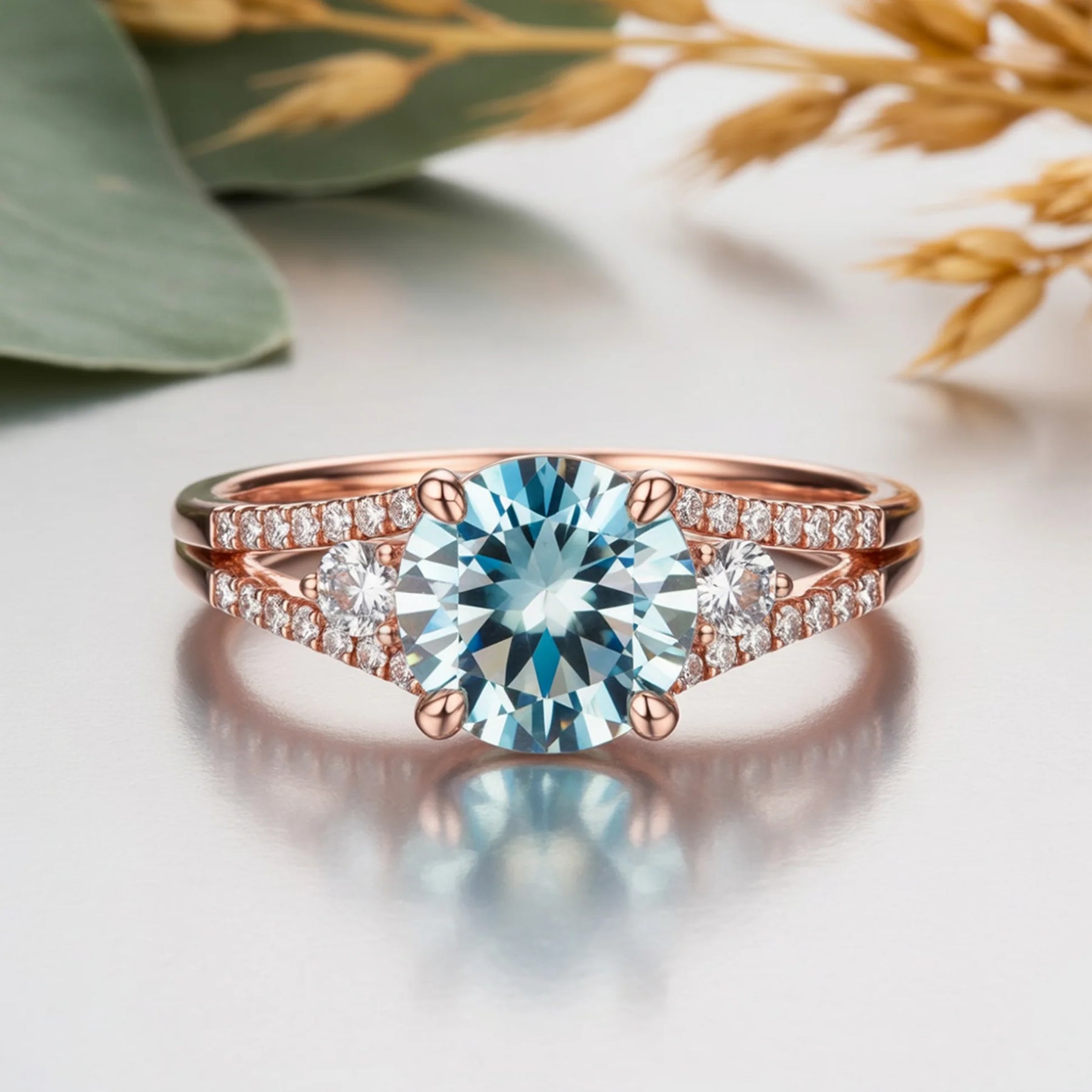 Azura Sky Blue Gemstone Ring