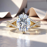 The Arabella Oval Cut Moissanite Ring