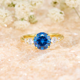The Alina Round Cut Lab-Grown Sapphire Ring