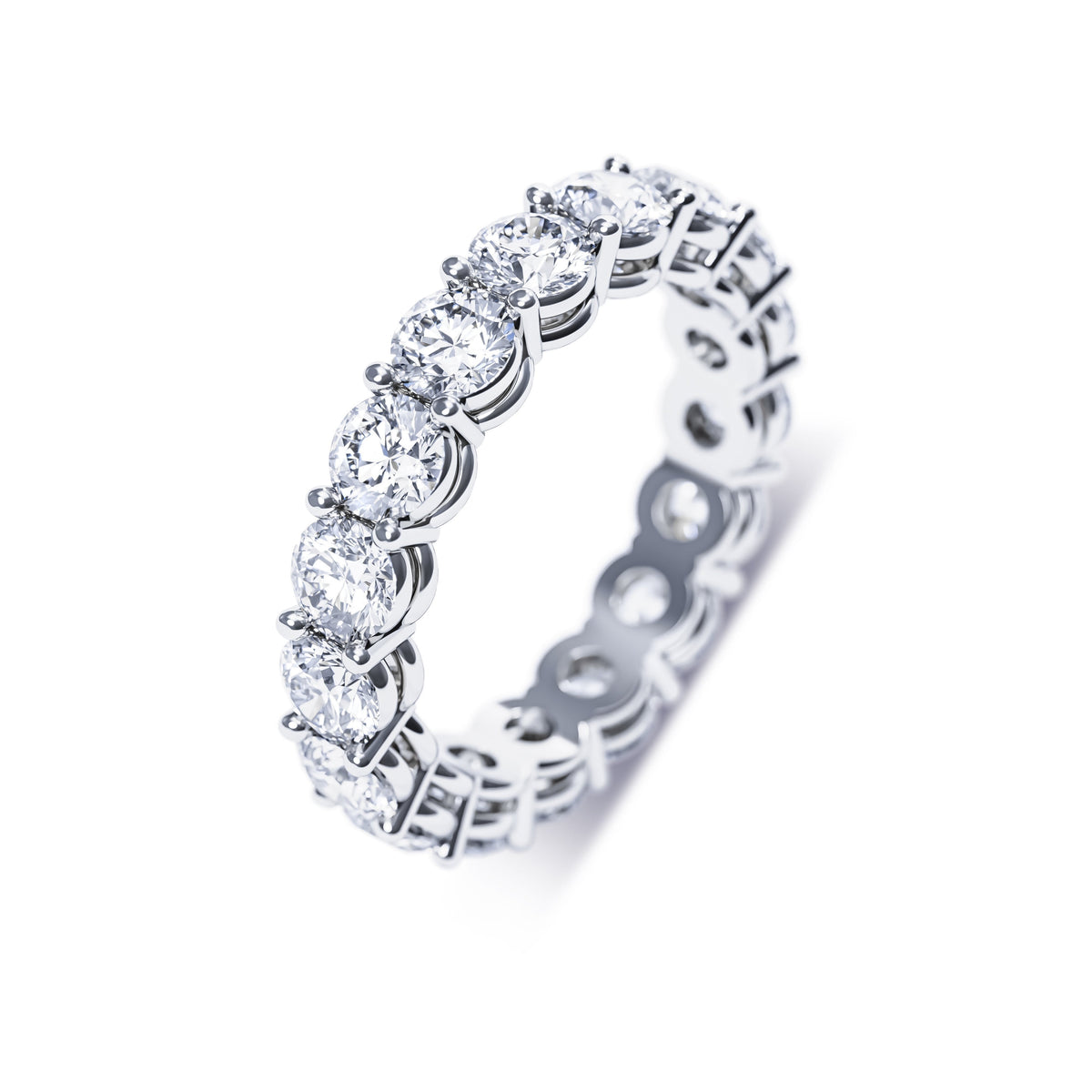 The Opulence 0.2 CT Round Cut  Full-eternity Band Ring