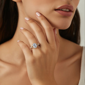 The Arabella Oval Cut Moissanite Ring