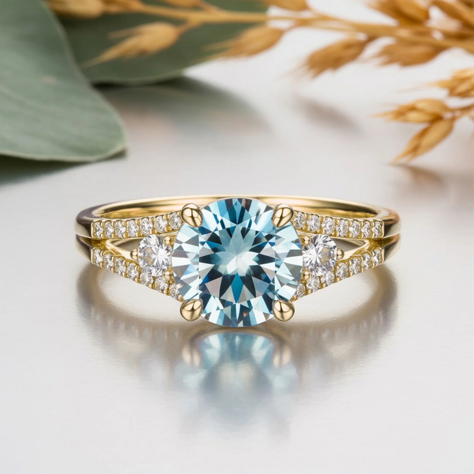 Azura Sky Blue Gemstone Ring