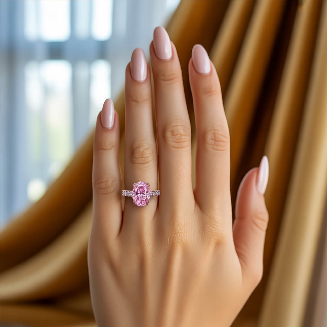Camilla Oval-Cut  Pink Gemstone Ring