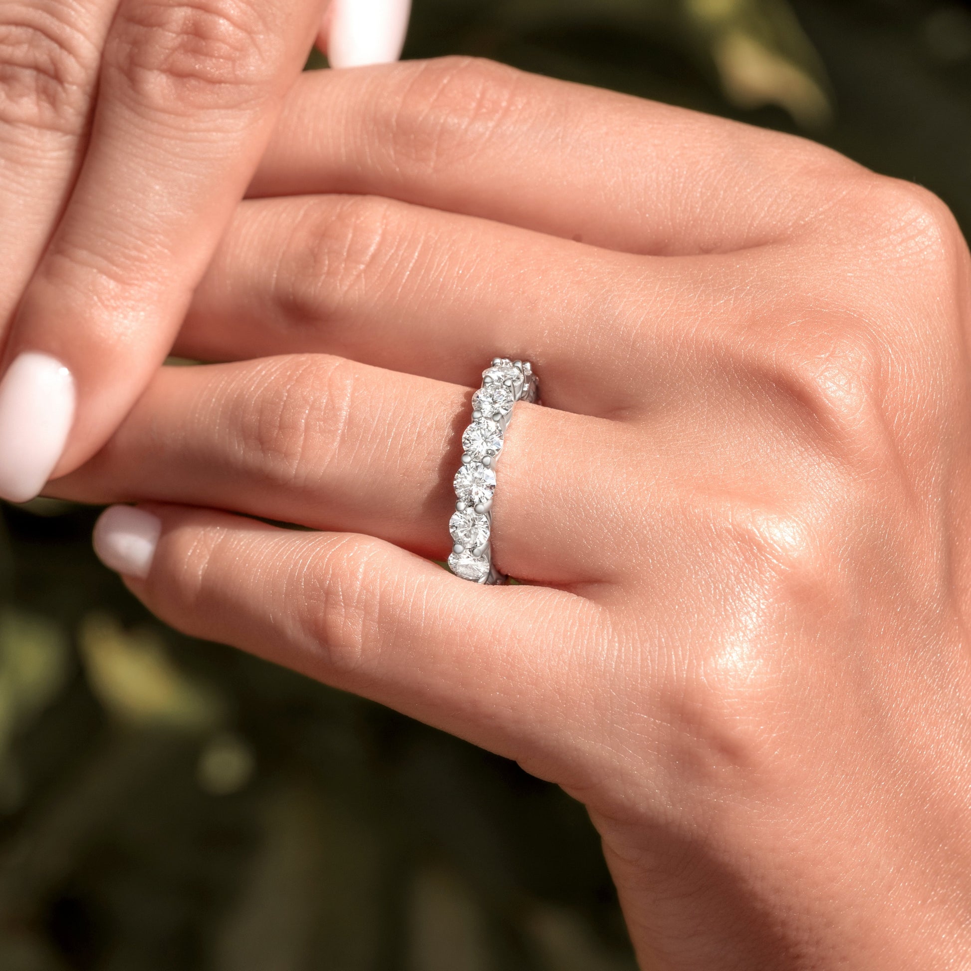 The Opulence 0.2 CT Round Cut  Full-eternity Band Ring