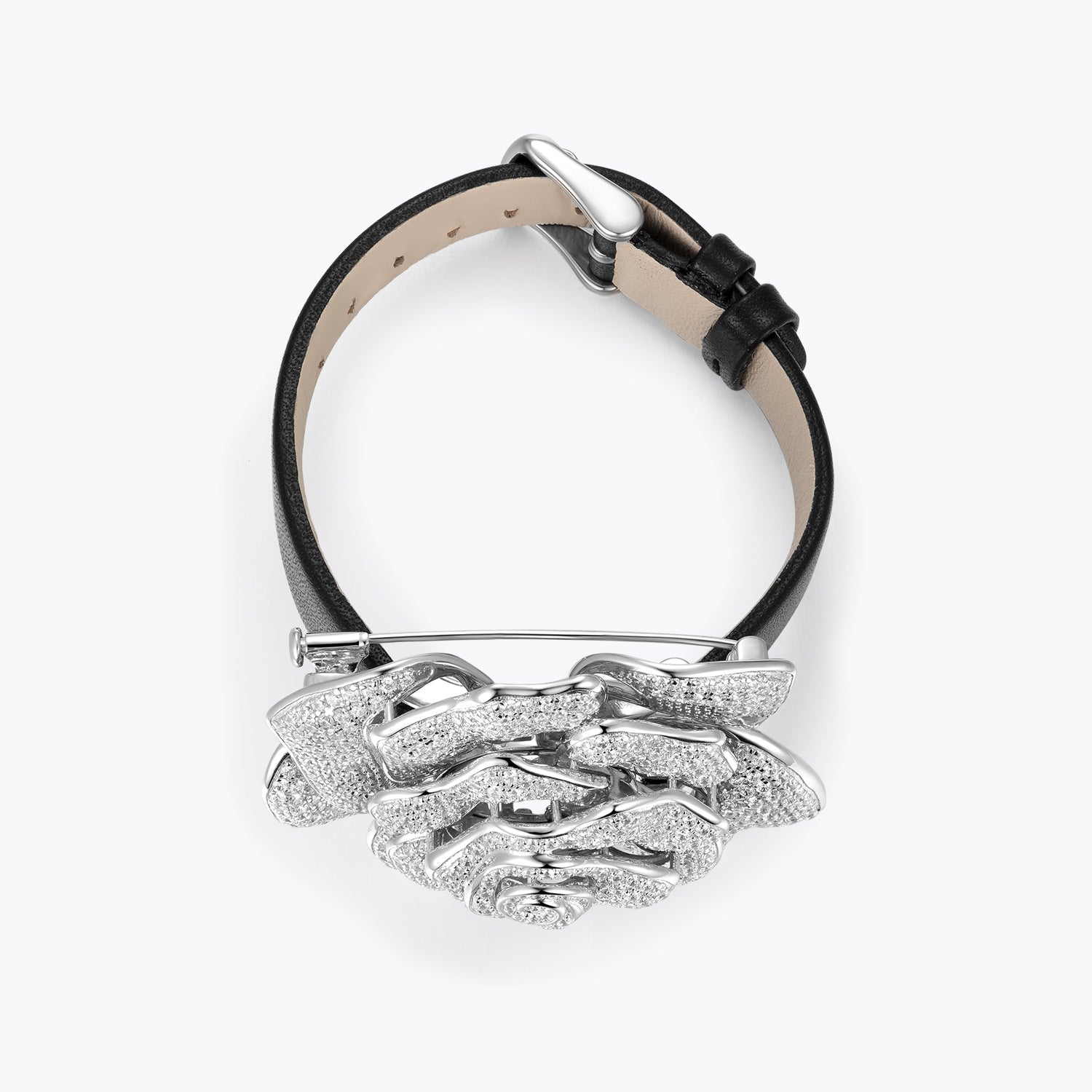 Dissoo® Pave Rose Corsage Strap Bracelet