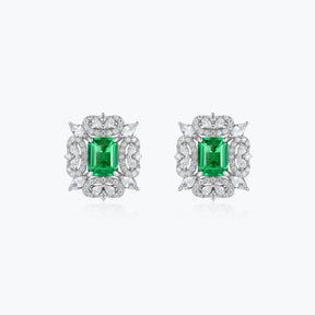 Dissoo® Winter Emerald Cluster Earrings