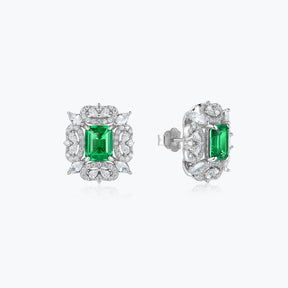Dissoo® Winter Emerald Cluster Earrings