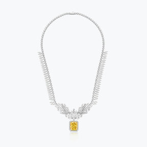 Dissoo® Yellow Blissful Lights Sterling Silver Necklace