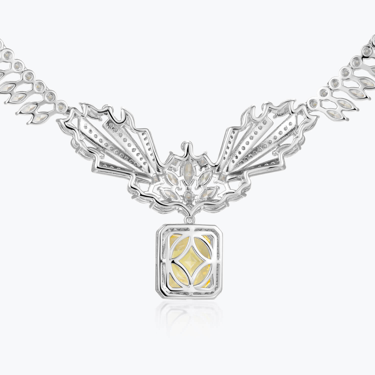 Dissoo® Yellow Blissful Lights Sterling Silver Necklace