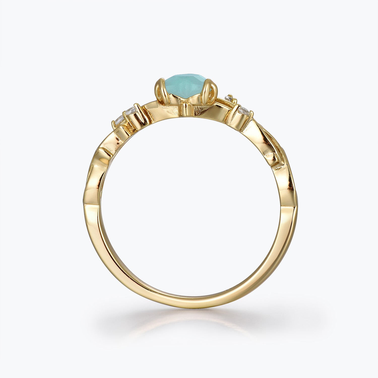 Dissoo® Winding Willow Heart Amazonite Brautset