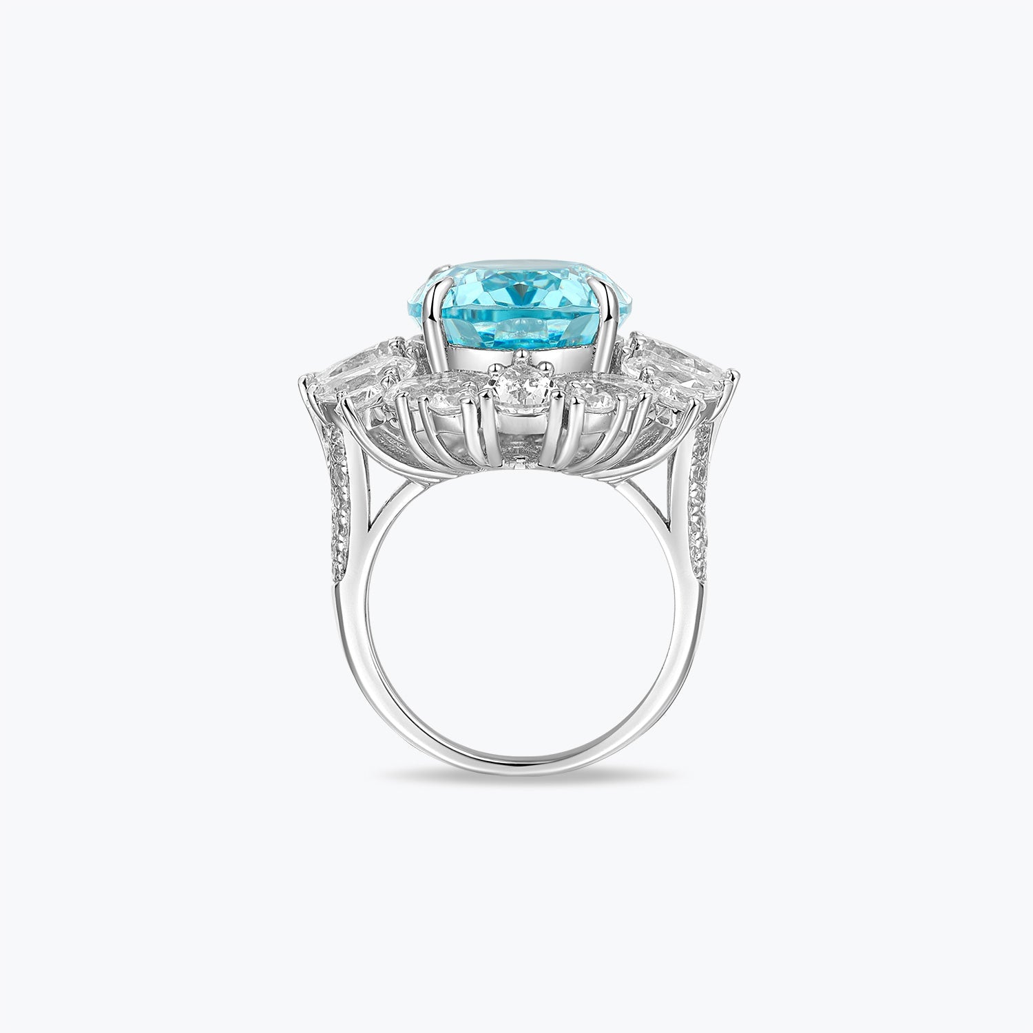 Dissoo® Blue Paraiba Sterling Silver Ring - dissoojewelry