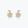 Dissoo® Sterling Silver Flowers Stud Earrings - dissoojewelry