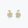 Dissoo® Sterling Silver Flowers Stud Earrings - dissoojewelry