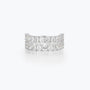 Pave Pear-cut White Band Ring - dissoojewelry