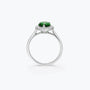 Pear Cut Emerald Green Drop Ring - dissoojewelry