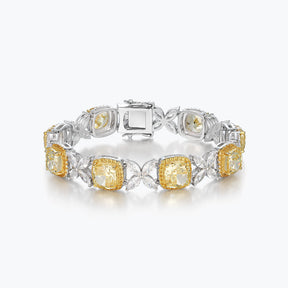 Yellow Gem Sterling Silver Bracelets - dissoojewelry