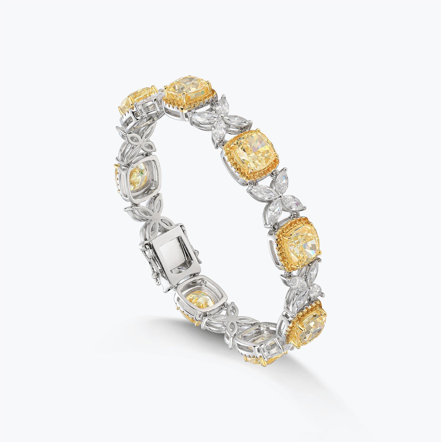 Yellow Gem Sterling Silver Bracelets - dissoojewelry